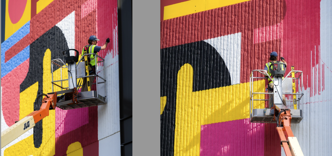 Images: Monumental new mural transforms former CNN Center wall